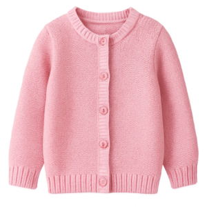 Pink Button-Down Cardigan